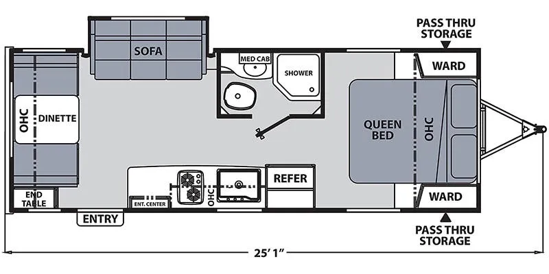 2023 Coachmen Apex Nano 213RDS - Floor plan