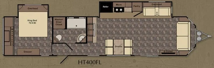 CrossRoads Hampton HT400FL floor plan