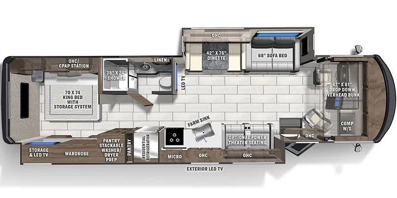 2026 Coachmen Encore 355DS - Floor plan