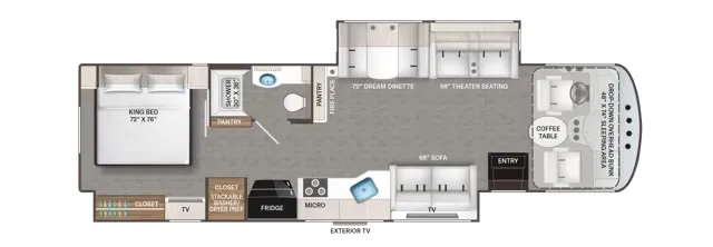 Thor Motor Coach Indigo AA35 floor plan