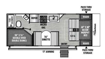 Coachmen Freedom Express Select 22SE floor plan
