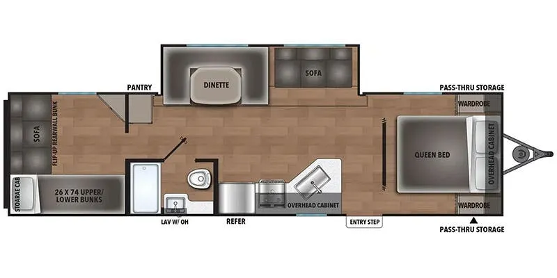 Shasta I-5 530QB floor plan