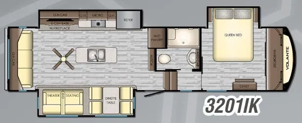 CrossRoads Volante 3201IK floor plan