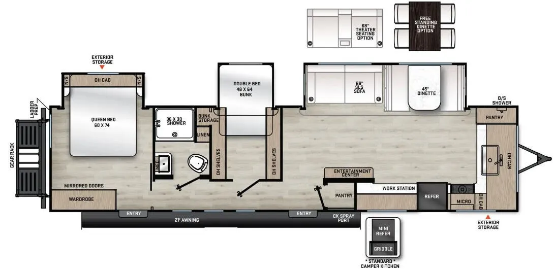 Coachmen Catalina Legacy Edition 333FKTS floor plan