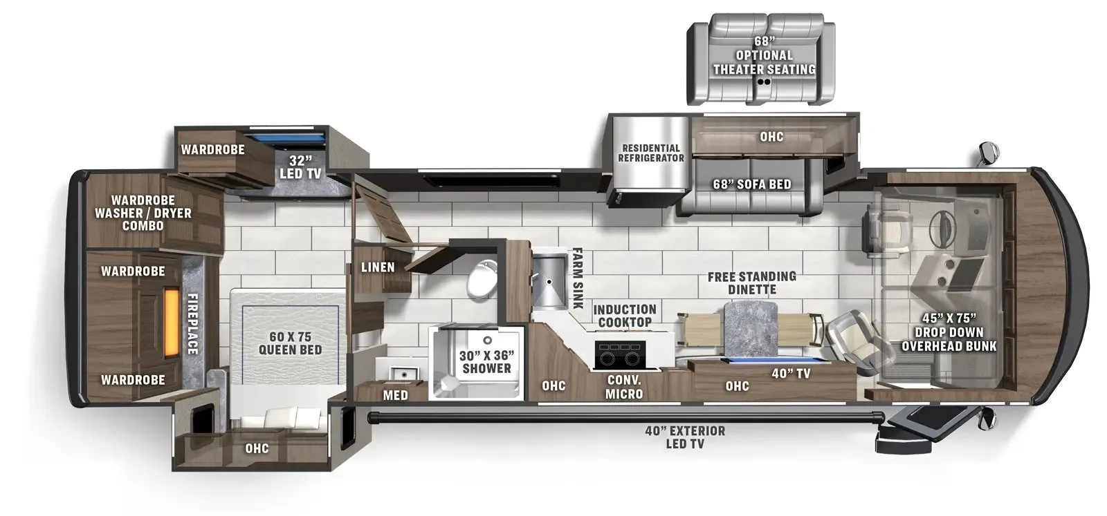 Coachmen Sportscoach 341SA floor plan