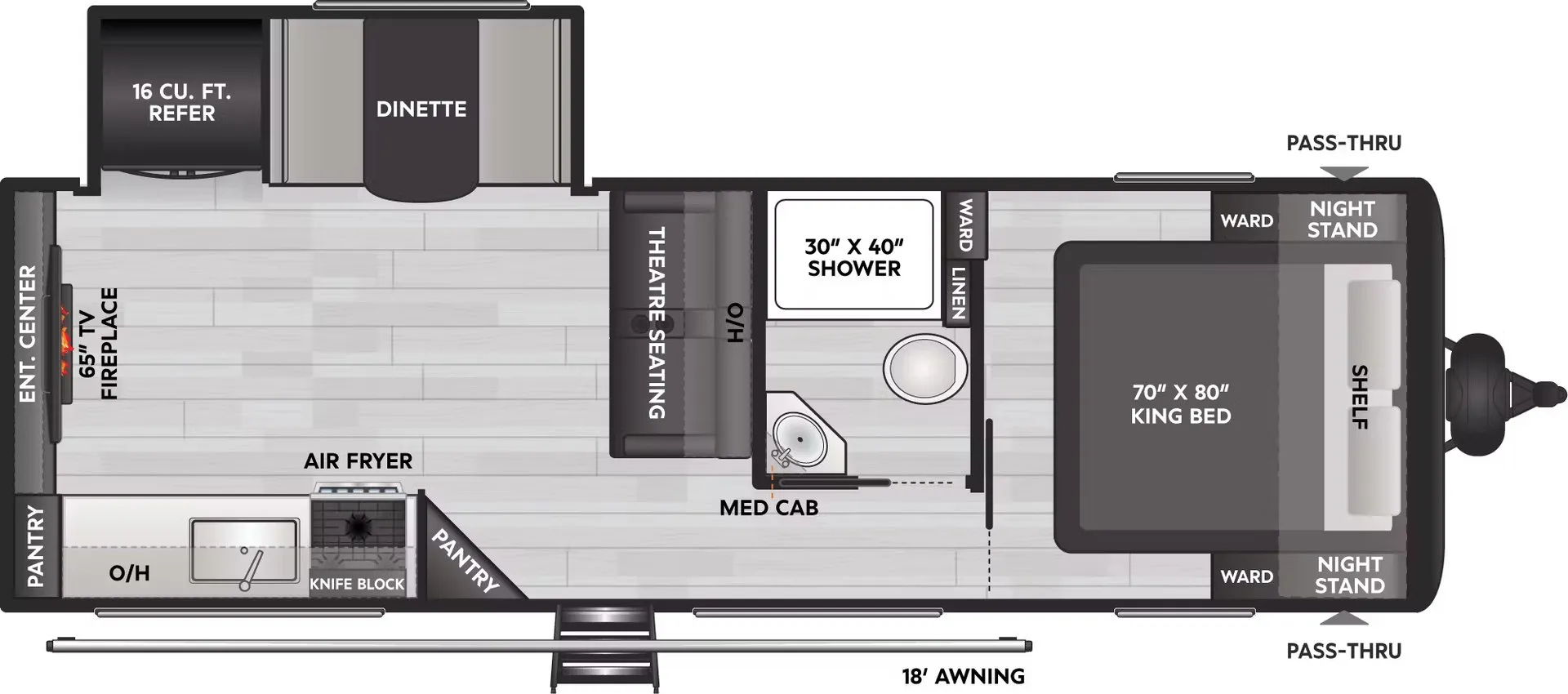 2026 Keystone Coleman Lantern 25REX - Floor plan