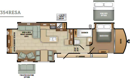 Starcraft Solstice 354RESA floor plan