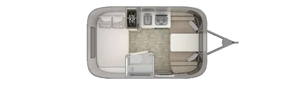 2026 Airstream Bambi 16RB floor plan