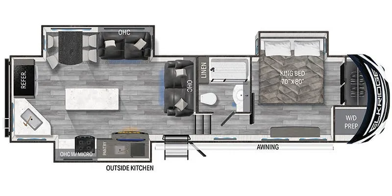 Heartland ElkRidge ER 32 RK floor plan