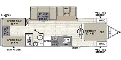 2017 Coachmen Freedom Express 292BHDS - Floor plan