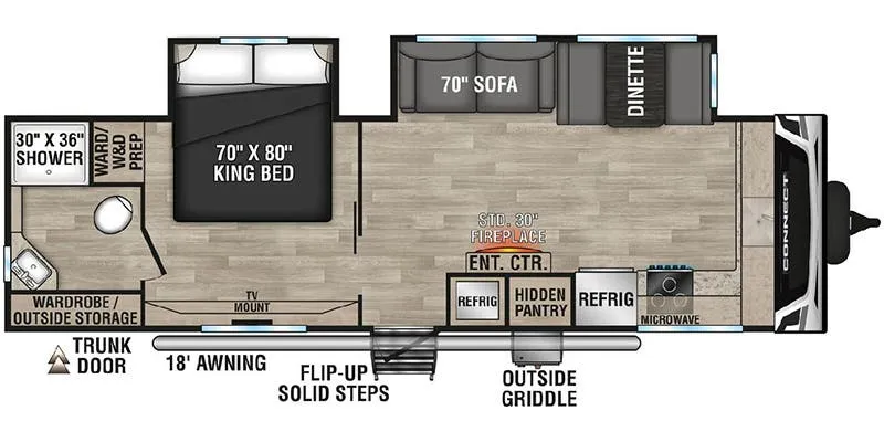 K-Z Connect C282FKK floor plan