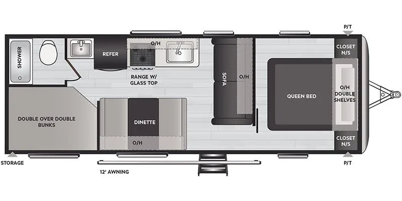 2019 Keystone Springdale 260BH floor plan