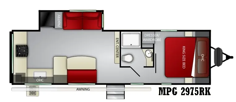 2020 Cruiser RV MPG 2975RK floor plan