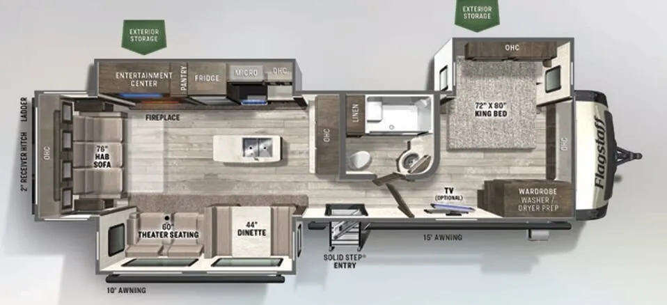 Forest River Flagstaff Classic 832IKRL floor plan