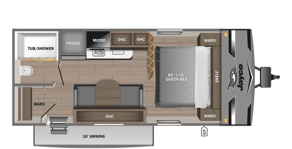 2023 Jayco Jay Flight SLX 195RB floor plan