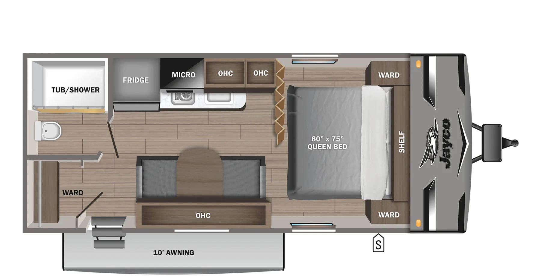 2023 Jayco Jay Flight SLX 195RB - Floor plan