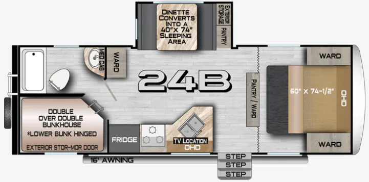 Northwood Nash Camp 24B floor plan