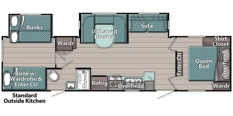 Gulf Stream Innsbruck Supreme 323TBR floor plan