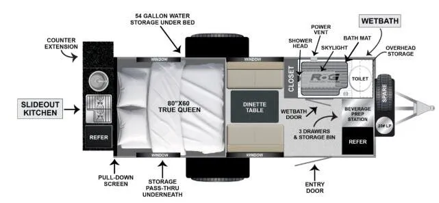 Encore RV ROG 16FB floor plan