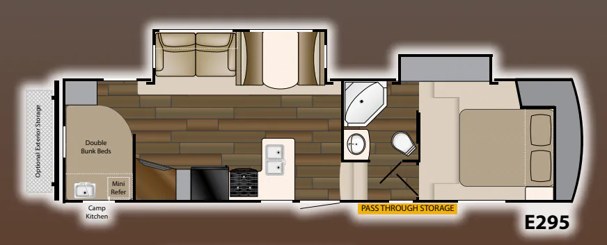 Heartland ElkRidge Xtreme Light E 295 floor plan