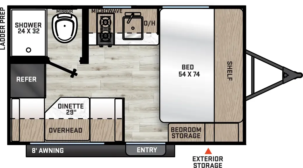 2026 Coachmen Catalina Summit Series 7 134RDX - Floor plan