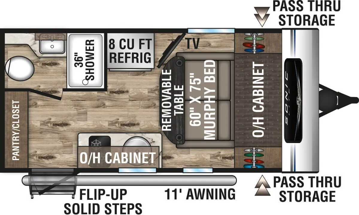Venture RV Sonic Lite SL150VRK floor plan