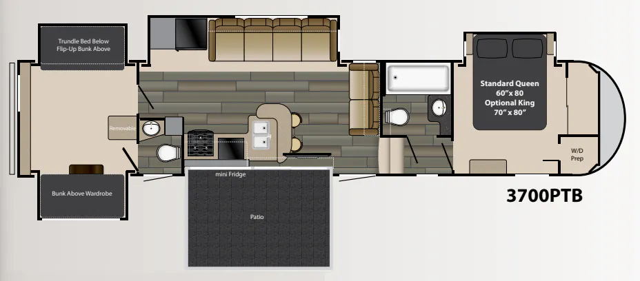 Heartland Gateway 3700PTB floor plan