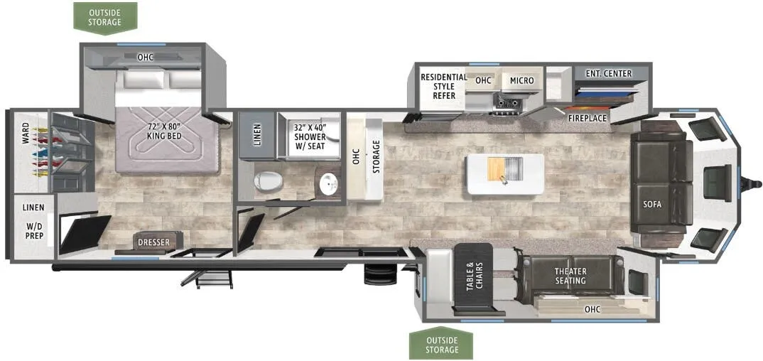 Forest River Puma Vista 37PFL floor plan