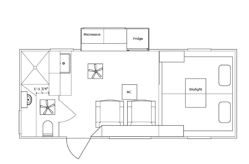 Rugged Mountain Denali 1S floor plan