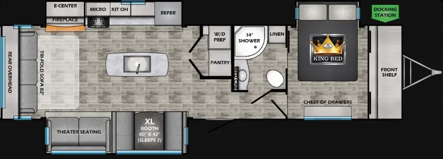2025 CrossRoads Sunset Trail 330SI floor plan