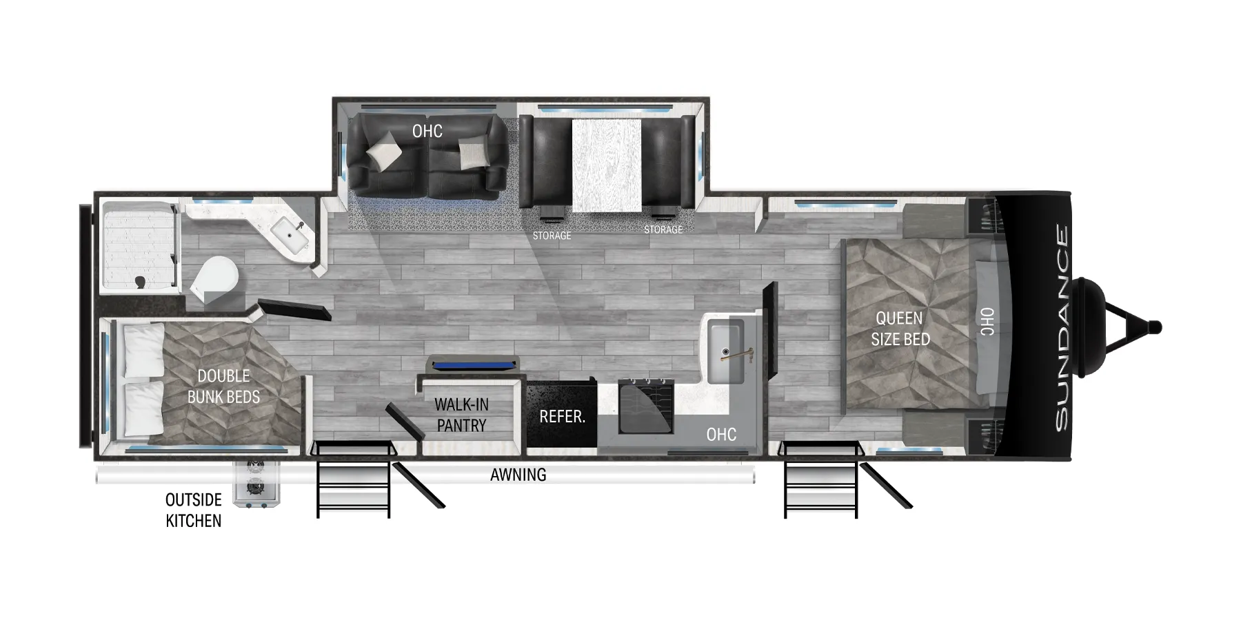 Heartland Sundance 278BH floor plan