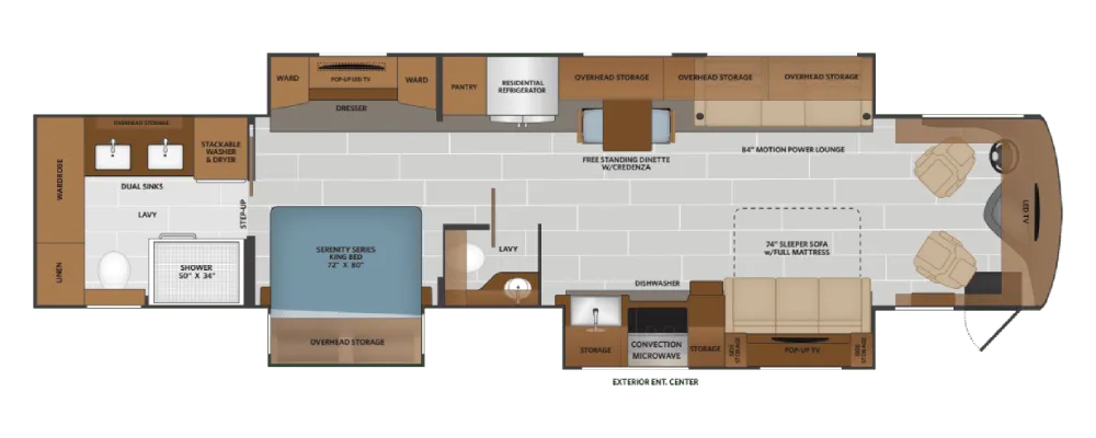 Fleetwood Palisade 45DS floor plan