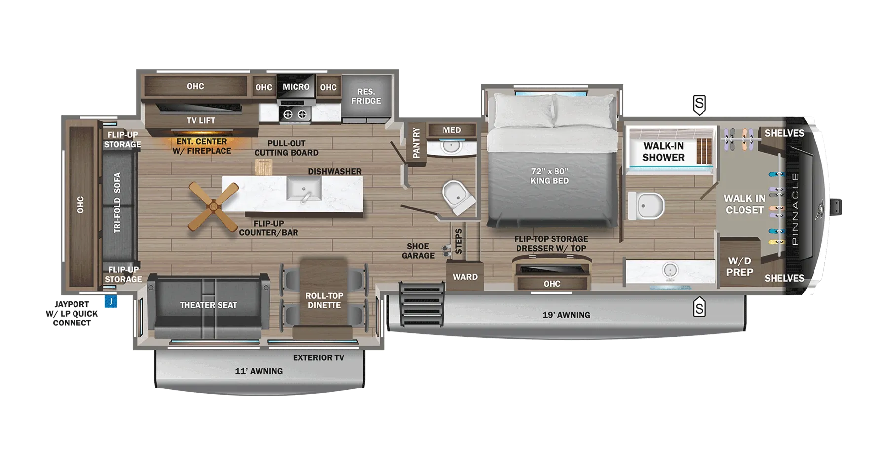 2025 Jayco Pinnacle 36FBTS - Floor plan