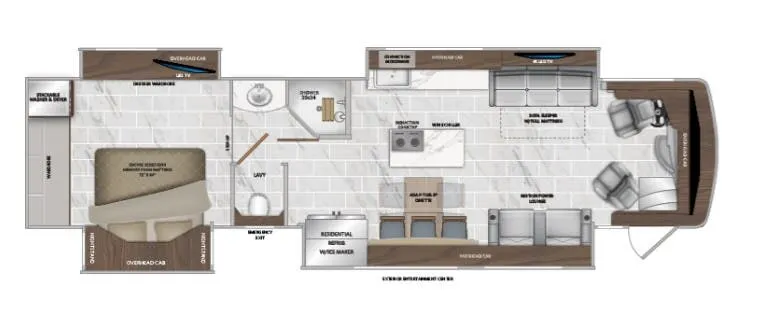 American Coach American Dream 39RK floor plan