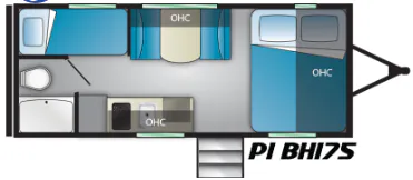 Heartland Pioneer BH 175 floor plan