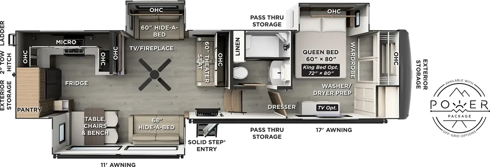 Forest River Flagstaff Classic F371RK floor plan