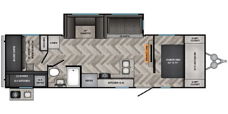 CrossRoads Zinger ZR290KB floor plan