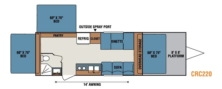 K-Z Rock Climber CRC220 floor plan