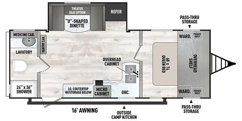 Coachmen Clipper 5K Series 251RBS floor plan