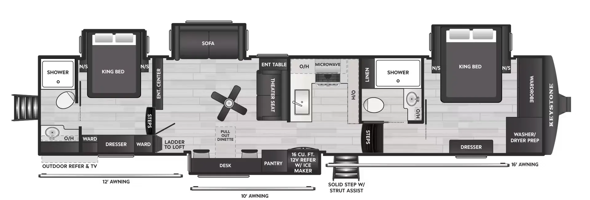 2027 Keystone Montana High Country 391TB - Floor plan
