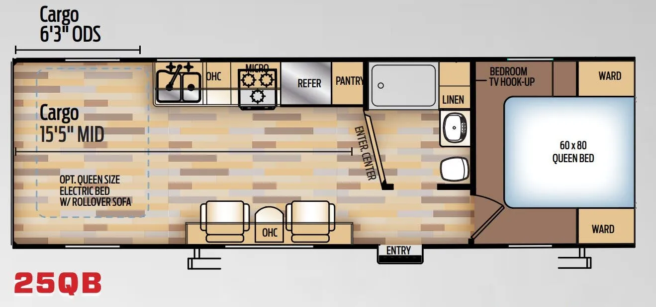 Coachmen Adrenaline 25QB floor plan