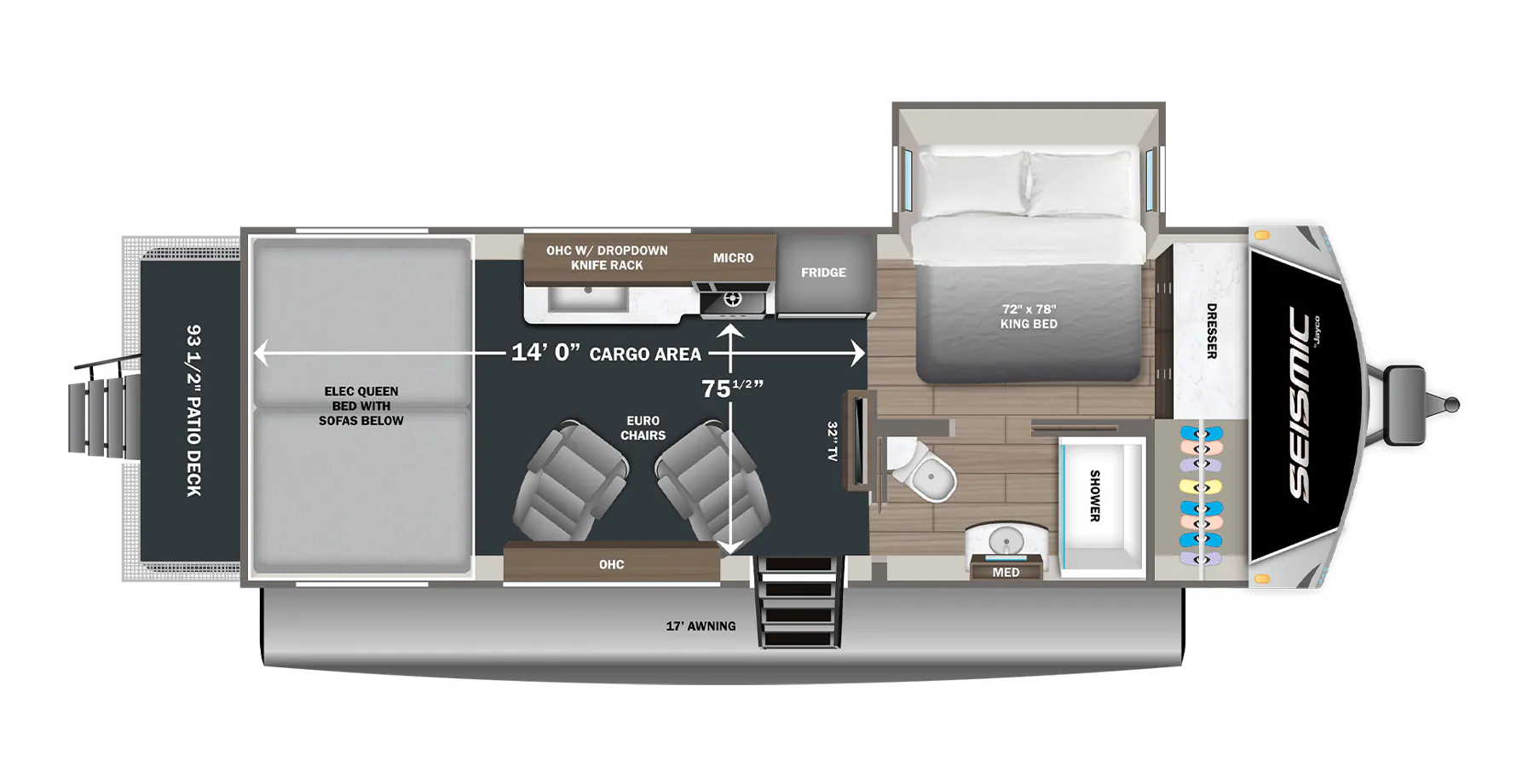Jayco Seismic 214 floor plan