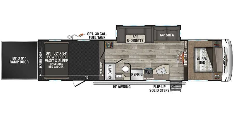 K-Z Sportster 331TH13 floor plan