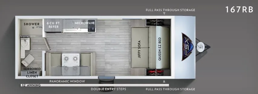 Forest River Salem FSX 167RB floor plan