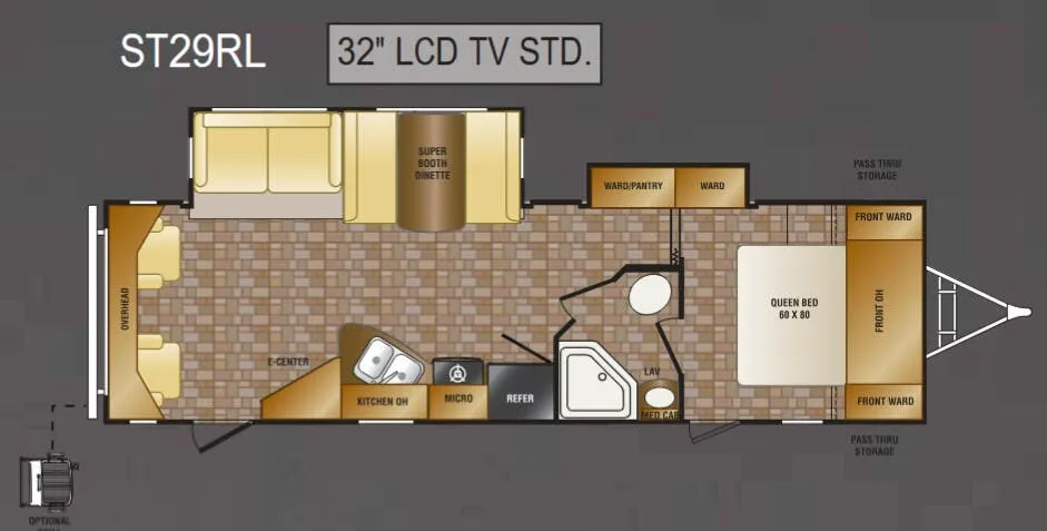 CrossRoads Sunset Trail ST29RL floor plan