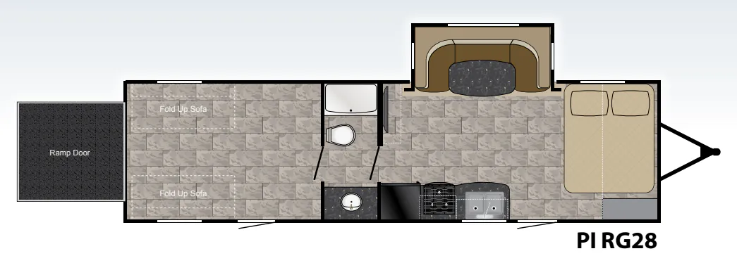 Heartland Pioneer RG28 floor plan