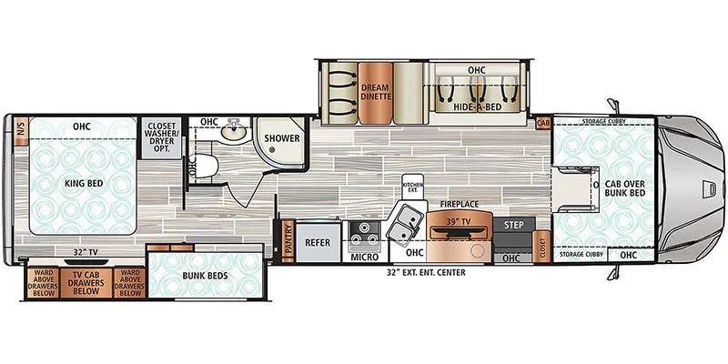Dynamax Corp Force HD 37BD HD floor plan