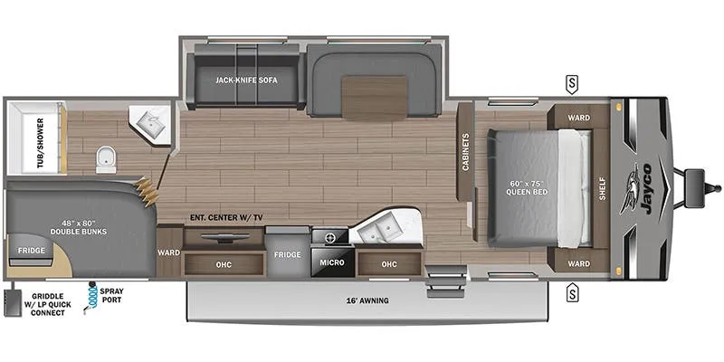 2024 Jayco Jay Flight 284BHS - Floor plan