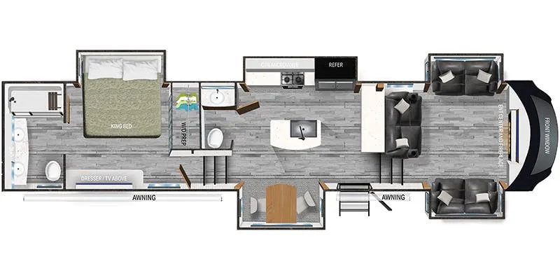 Heartland Bighorn BH 3950 FL floor plan