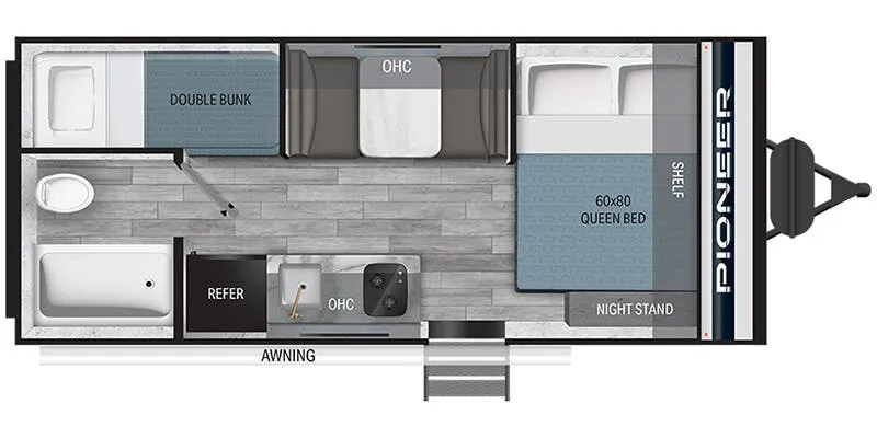 Heartland Pioneer PI 17BH floor plan